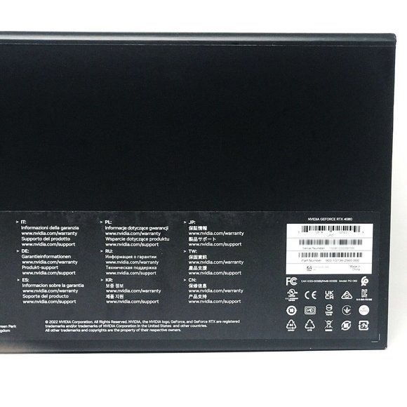 NVIDIA GeForce RTX 4080 Founders Edition 16GB GDDR6X Graphics Card Titan Black - Picture 6 of 7